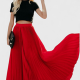 Mila Skirt Long Pleated of Talle High