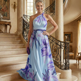 Amiela™ | Dress Maxi Halter Printed Floral Grande