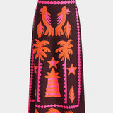 Sloan Set of Top and Skirt Recortada Coconut Palm
