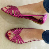AitanaTM | sandals Flat Metalizadas