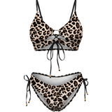 Casiana™ | Bikini with lazada frontal and Print animal print