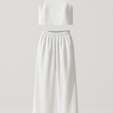 Avelina Minimalist Set in Cotton and Linen Lightweight