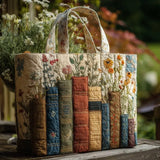 Amparo™ | Bolso Tote Artisan Printed of Libros and Flores