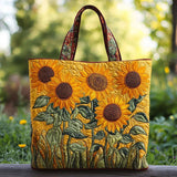 Soledad™ | Bolso Tote Artisan Printed of Girasoles