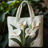 Encarna™ | Bolso Tote padded Artisan Printed of Calas Blancas