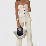 Paesha Relaxed Set Sleeveless and wide-leg
