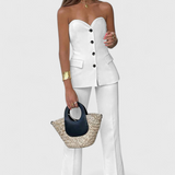 Paesha Relaxed Set Sleeveless and wide-leg