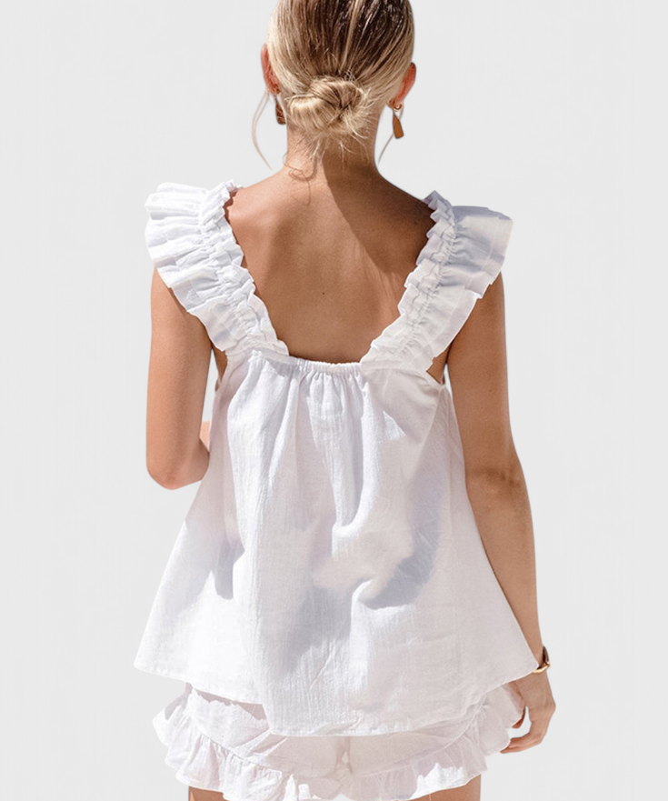 Victoria Lounge Set with Ruffles