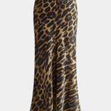 Elena Skirt Maxi Slim Printed of Leopardo