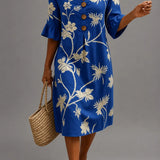 Women's Casual Floral Print Dress.