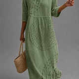 Women's Embroidered Casual Dress.