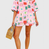 Paula Pink Printed Set