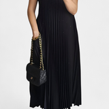 Manuela Dress Sleeveless with Pleats and High-Waisted