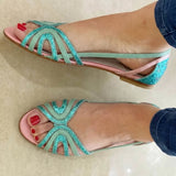 AitanaTM | sandals Flat Metalizadas