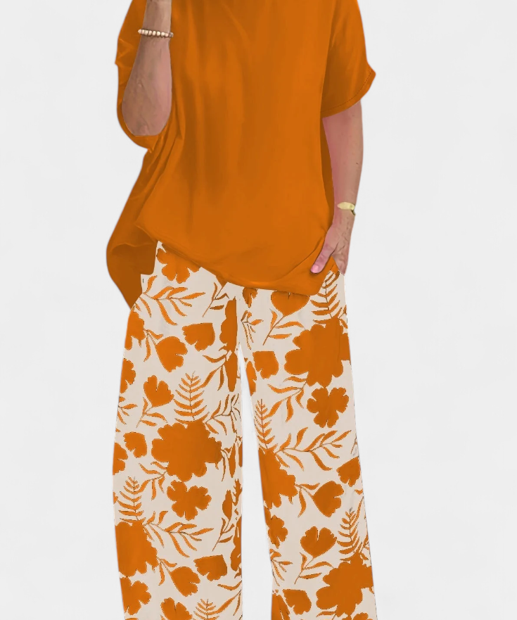 Aivy Set Floral of two-piece with Touch Relaxed