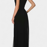 Nadia Jumpsuit Elegant Sleeveless with Transparencia Front