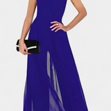 Nadia Jumpsuit Elegant Sleeveless with Transparencia Front