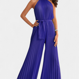 Patrizia Mono Palazzo Pleated with Neckline Halter