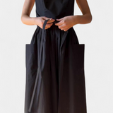 Dezi Dress Long Strapless with Cordones side panels Ajustables