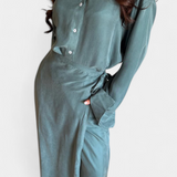 Marisol Set Casual of Shirt loose and Trousers Skirt
