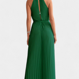 Patrizia Mono Palazzo Pleated with Neckline Halter