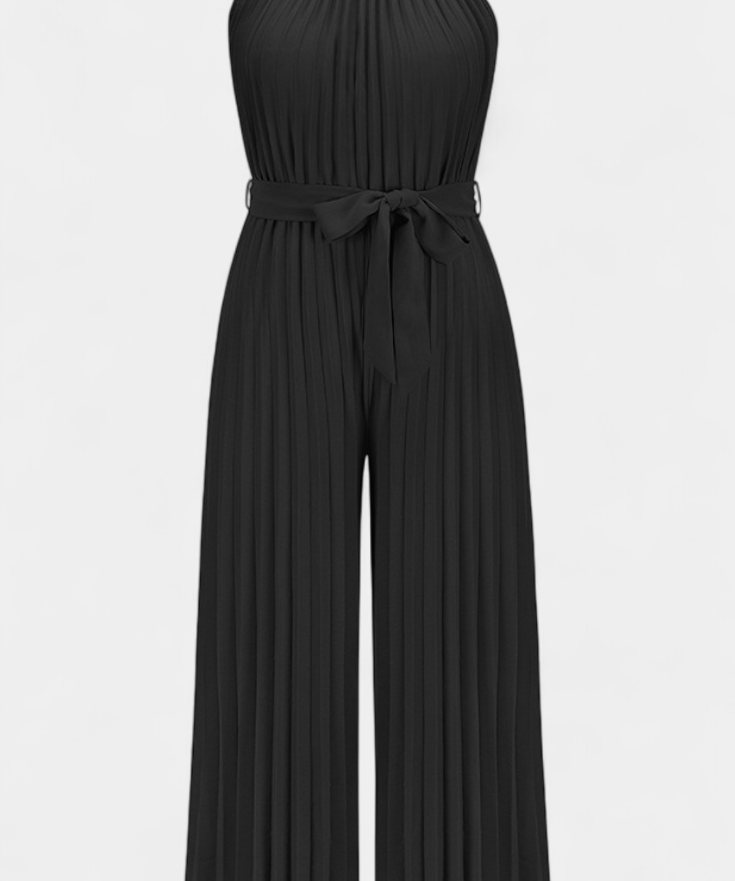 Patrizia Mono Palazzo Pleated with Neckline Halter