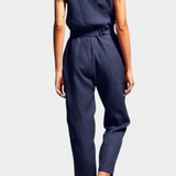 Maggie Mono Sleeveless with V-neckline and Waist Cruzada in Cotton