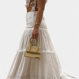 Ilys Set Romantic of Top with Lace and Skirt Long Voluminosa