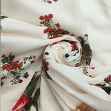 Amanda Dress Maxi Floral with V-Neck and long sleeves