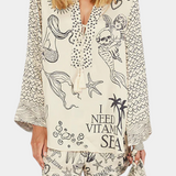 Amalia Set Shirt Print with Short Stretch