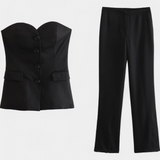 Paesha Relaxed Set Sleeveless and wide-leg
