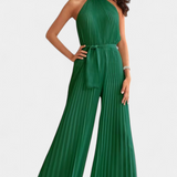 Patrizia Mono Palazzo Pleated with Neckline Halter