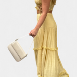 Ilys Set Romantic of Top with Lace and Skirt Long Voluminosa