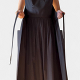 Dezi Dress Long Strapless with Cordones side panels Ajustables