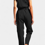 Maggie Mono Sleeveless with V-neckline and Waist Cruzada in Cotton