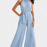 Patrizia Mono Palazzo Pleated with Neckline Halter