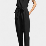 Maggie Mono Sleeveless with V-neckline and Waist Cruzada in Cotton
