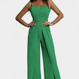 Prescillia Mono with Straps of Espagueti and Pierna with Slit