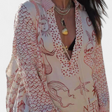 Amalia Set Shirt Print with Short Stretch