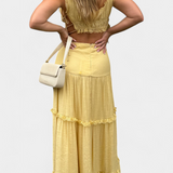 Ilys Set Romantic of Top with Lace and Skirt Long Voluminosa