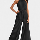 Patrizia Mono Palazzo Pleated with Neckline Halter