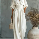 Eustaquia™ | Mono Long Flowy with V-neckline