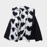Dianne™ | Jacket reversible Printed of corazones and design comfortable