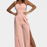 Prescillia Mono with Straps of Espagueti and Pierna with Slit