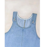 Honorata™ | Dress vaquero Sleeveless with franzido