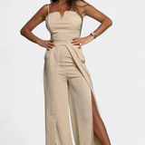 Prescillia Mono with Straps of Espagueti and Pierna with Slit