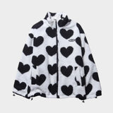 Dianne™ | Jacket reversible Printed of corazones and design comfortable