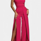 Prescillia Mono with Straps of Espagueti and Pierna with Slit