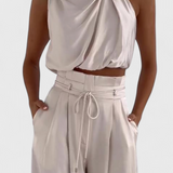 Helira Set two-piece with Top Flowy and Trousers Palazzo