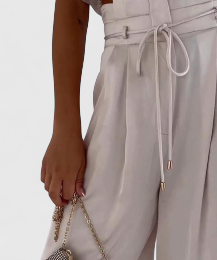 Helira Set two-piece with Top Flowy and Trousers Palazzo